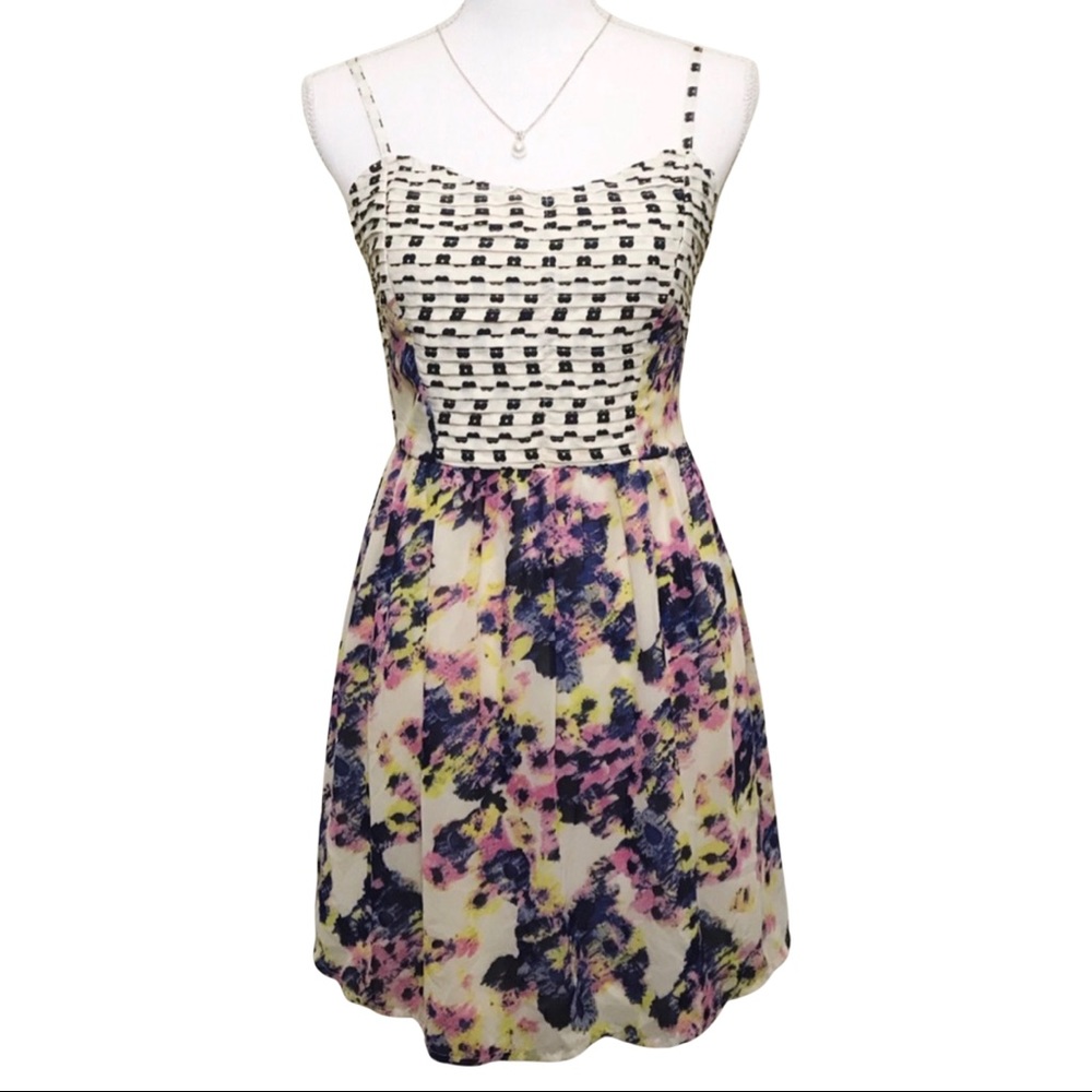 Bar III | Floral Spaghetti Strap Dress Size M